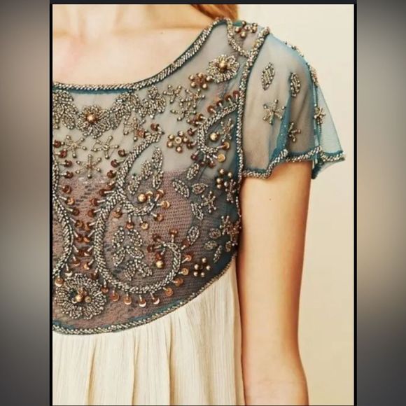 NWOT Free People embellished Pams tunic dress xs - Picture 1 of 11